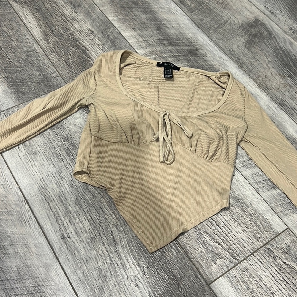 Cropped corset top